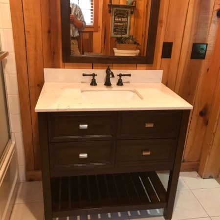 Guest Bathroom Sink Plumbing